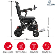 Pride Jazzy Carbon Power Wheelchair | Free Accessories + Extended Warranty