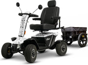 Pride Baja Wrangler 2 Mobility Scooter with Cargo Trailer | Extended Warranty