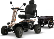Pride Baja Wrangler 2 Mobility Scooter with Cargo Trailer | Extended Warranty