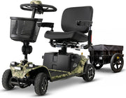 Pride Baja Bandit Mobility Scooter with Cargo Trailer | Extended Warranty