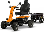 Pride Baja Wrangler 2 Mobility Scooter with Cargo Trailer | Extended Warranty