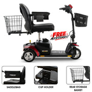 Pride Go Go Elite Traveller 3-Wheel Mobility Scooter | Free Accessories Included