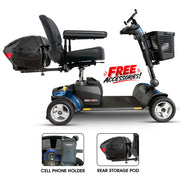 Pride Go Go Sport 4-Wheel Mobility Scooter ᐩ Free Accessories