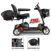 Pride Go Go Sport 4-Wheel Mobility Scooter ᐩ Free Accessories