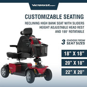 Pride Victory LX Sport Mobility Scooter | Free Accessories + Extended Warranty