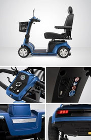 Pride Maxima 4-Wheel Bariatric Mobility Scooter | 500 lb Capacity I Free Accessories