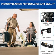 Pride Jazzy Carbon Power Wheelchair | Free Accessories + Extended Warranty