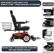 Pride Jazzy Select Power Wheelchair | Free Accessories + Extended Warranty