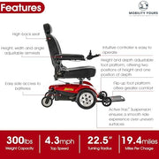 Pride Jazzy Select Power Wheelchair | Free Accessories + Extended Warranty