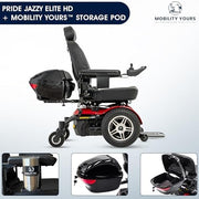 Pride Mobility Jazzy Elite HD | 450 lb Power Wheelchair + Free Accessories