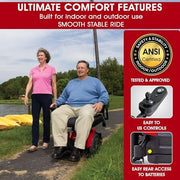 Pride Mobility Jazzy Elite HD | 450 lb Power Wheelchair + Free Accessories