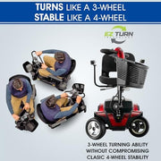 Pride Go Go Sport 4-Wheel Mobility Scooter + Upgrades I Warranty