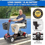 Pride Go Go Sport 4-Wheel Mobility Scooter + Upgrades I Warranty