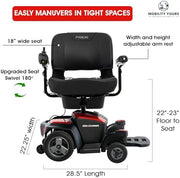Pride Go Chair Power Wheelchair | Free Accessories + Extended Warranty