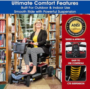 Pride Go Go Endurance Li Mobility Scooter | Free Accessories + Warranty