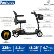 Pride Go Go Endurance Li Mobility Scooter | Free Accessories + Warranty