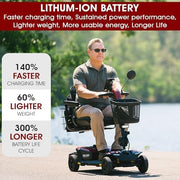 Pride Go Go Endurance AL Mobility Scooter | Free Accessories + Warranty