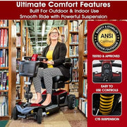 Pride Go Go Endurance AL Mobility Scooter | Free Accessories + Warranty