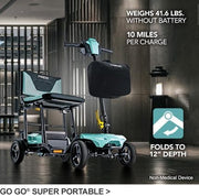 Pride Go Go Super Portable Mobility Scooter | Free Accessories