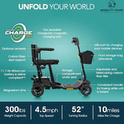 Pride Go Go Super Portable Mobility Scooter | Free Accessories