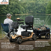 Pride Baja Bandit Mobility Scooter with Cargo Trailer | Extended Warranty