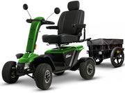 Pride Baja Wrangler 2 Mobility Scooter with Cargo Trailer | Extended Warranty