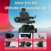 Pride Jazzy EVO 614 Power Wheelchair | Free Accessories + Extended Warranty
