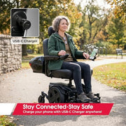 Pride Jazzy EVO 614 Power Wheelchair | Free Accessories + Extended Warranty