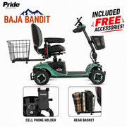 Pride Baja Bandit Mobility Scooter | Free Accessories + Extended Warranty