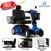Pride Maxima 4-Wheel Bariatric Mobility Scooter | 500 lb Capacity I Free Accessories