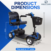 Pride Go Go Sport 4-Wheel Mobility Scooter + Upgrades I Warranty