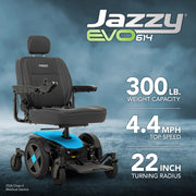Pride Jazzy EVO 614 Power Wheelchair | Free Accessories + Extended Warranty