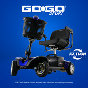 Pride Go Go Sport 4-Wheel Mobility Scooter + Upgrades I Warranty