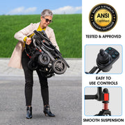 Pride Jazzy Carbon Power Wheelchair | Free Accessories + Extended Warranty