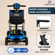 Pride Go Go Super Portable Mobility Scooter | Free Accessories
