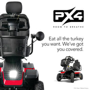 Pride PX4 Mobility Scooter 500 lb Capacity | Free Accessories I Ext Warranty