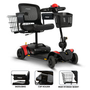 Pride Go Go Elite Traveller 2 Platinum Mobility Scooter | Free Accessories + Extended Warranty