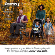 Pride Jazzy Ultra Light Power Wheelchair | Free Accessories + Extended Warranty