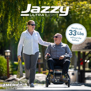 Pride Jazzy Ultra Light Power Wheelchair | Free Accessories + Extended Warranty