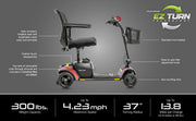 Pride Go Go Elite Traveller 2 Mobility Scooter | Free Accessories +Warranty