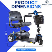 Pride Go Go Sport 3-Wheel Mobility Scooter | Free Accessories